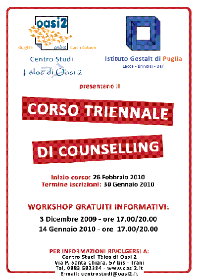 Corso triennale di Counselling